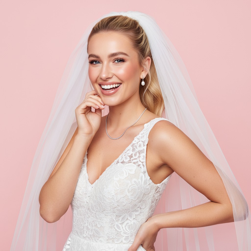 Veil With Ponytail Ideas